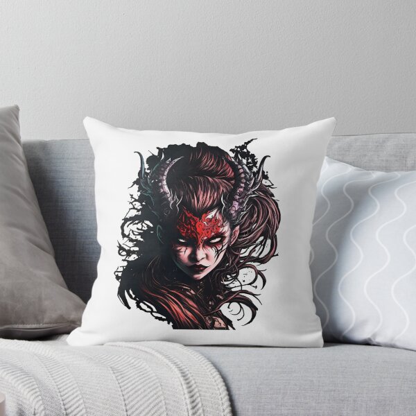 Item preview, Demon Woman Sticker 2 | Gothic Fantasy Art Sticker | Dark Aesthetic Sticker designed and sold by DaydreamDepot.