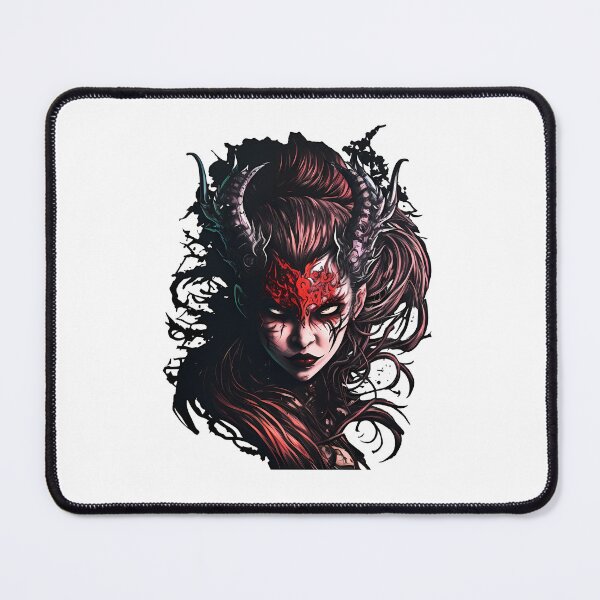 Item preview, Demon Woman Sticker 2 | Gothic Fantasy Art Sticker | Dark Aesthetic Sticker designed and sold by DaydreamDepot.