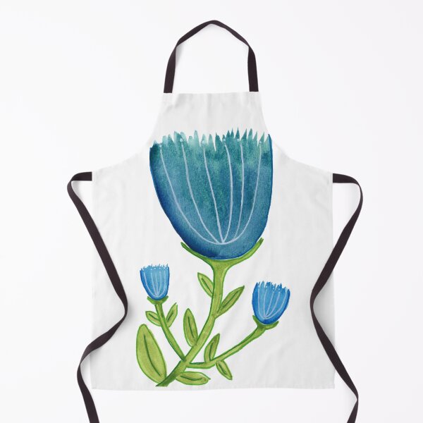 Item preview, Blue Flowers watercolor designed and sold by JenPolegattoArt.