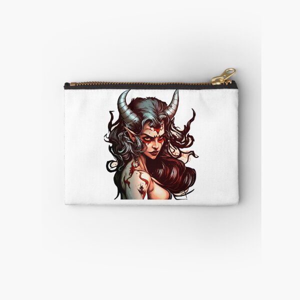 Item preview, Demon Woman Sticker 3 | Gothic Fantasy Art Sticker | Dark Aesthetic Sticker designed and sold by DaydreamDepot.