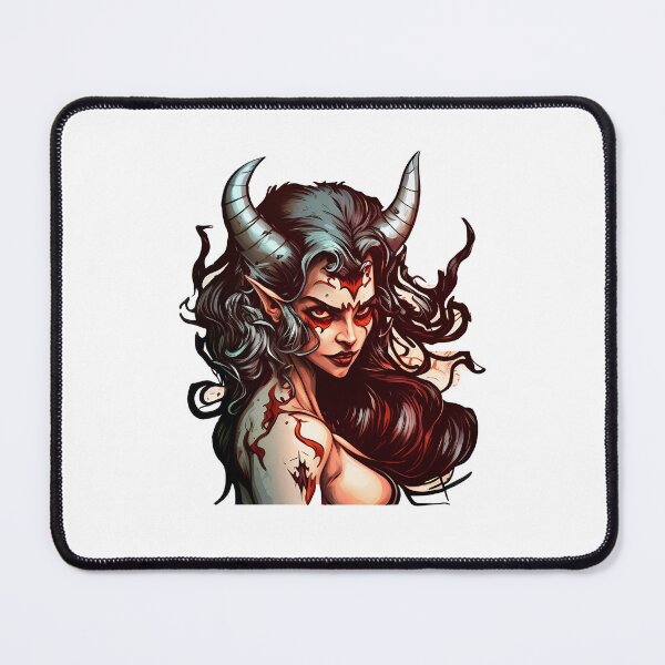 Item preview, Demon Woman Sticker 3 | Gothic Fantasy Art Sticker | Dark Aesthetic Sticker designed and sold by DaydreamDepot.