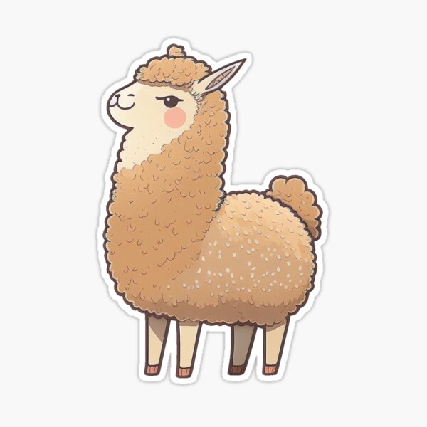 Proud cute llama Sticker for Sale by CutePlanetEarth