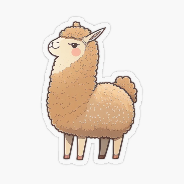 Proud cute llama Sticker for Sale by CutePlanetEarth
