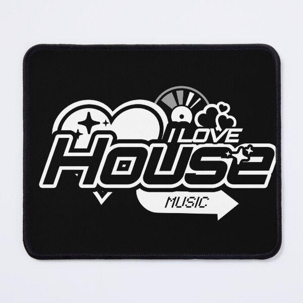 Item preview, HOUSE MUSIC  - I Love House Music Y2K (white)  designed and sold by Discothreadz.