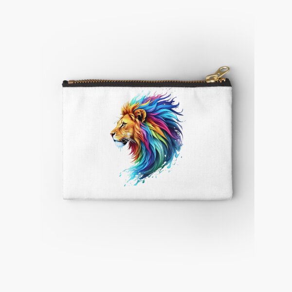 Item preview, Lion Digital Painting - Rainbow Splash of Ink designed and sold by Azayda Designs.