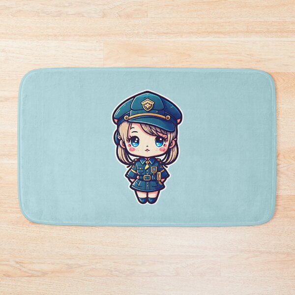 Item preview, Cute Police Women In Uniform Chasing Justice Crime Stopper designed and sold by ultra-cute.