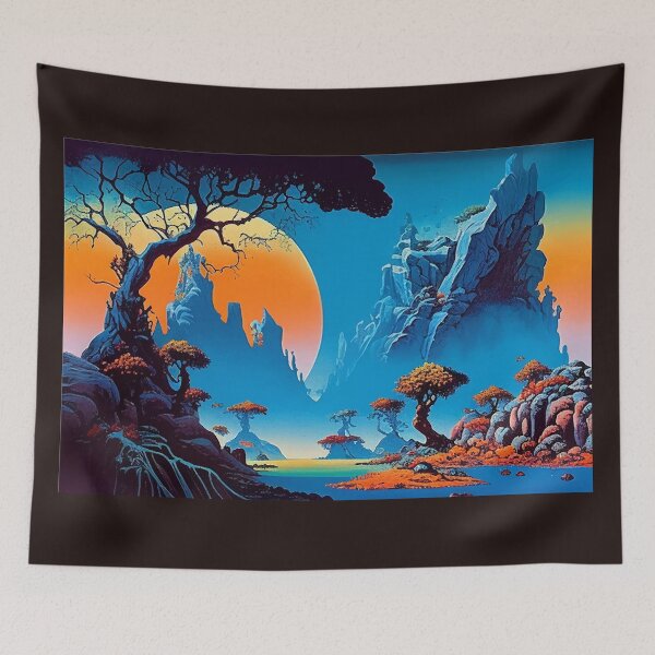 Item preview, Psychedelic Landscape designed and sold by Youmytype.