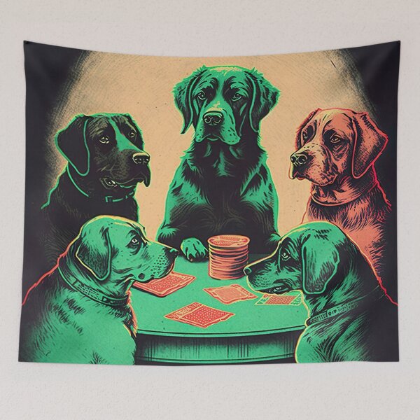 Item preview, Dogs playing cards designed and sold by mhart64.