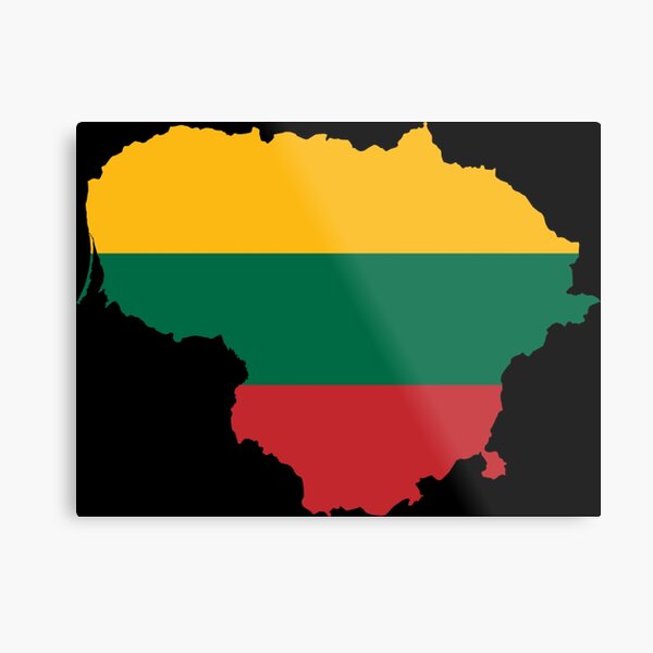 Литва карта с флагом