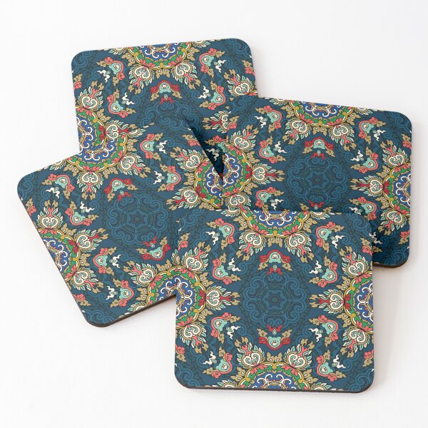 Item preview, Colorful Ethnic Indian Floral pattern - IC008 designed and sold by Art-by-Geoff.