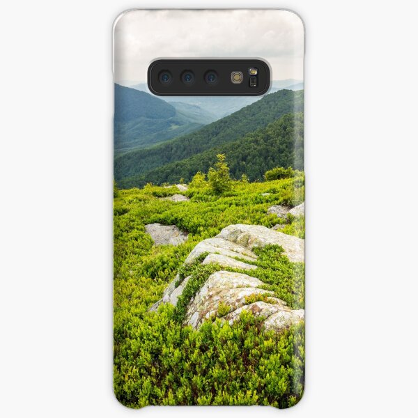 few trees and stones on hill side Samsung Galaxy Snap Case
