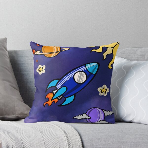 Item preview, Rocket ship in Outer Space designed and sold by Mallory Harrington.