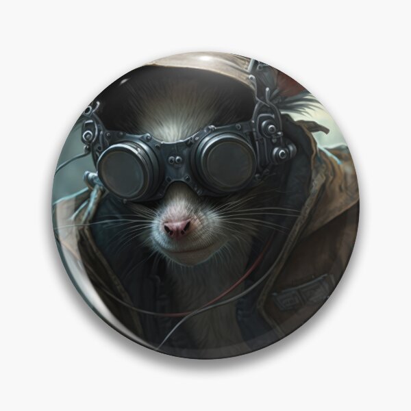 Item preview, Another Cheeky Cyberpunk Hacker Mouse/Rat designed and sold by ArtificialEye.