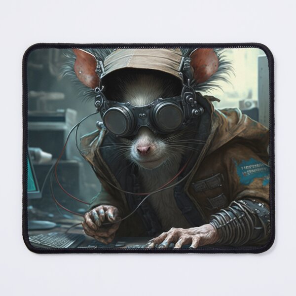 Item preview, Another Cheeky Cyberpunk Hacker Mouse/Rat designed and sold by ArtificialEye.