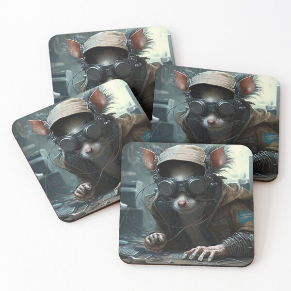 Item preview, Another Cheeky Cyberpunk Hacker Mouse/Rat designed and sold by ArtificialEye.