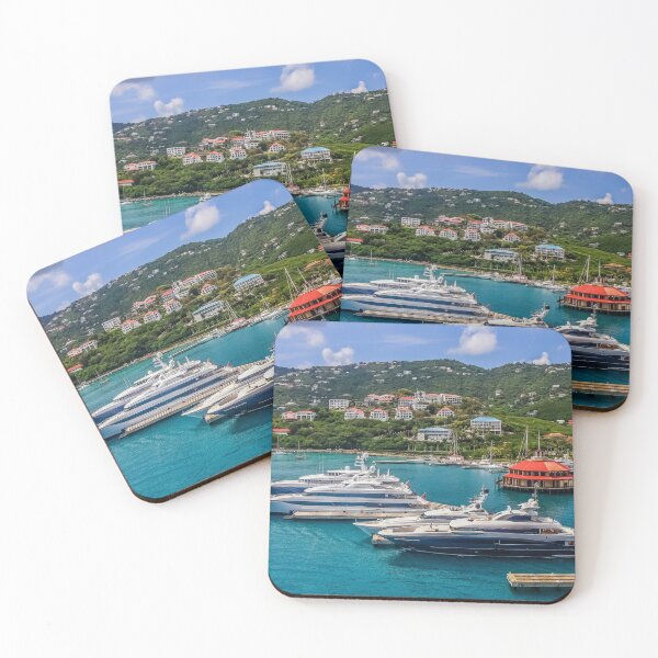 Item preview, Three Luxury Yacths at St Thomas Pier designed and sold by dbvirago.