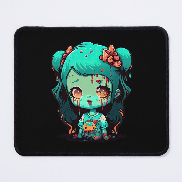 Item preview, Scary Cute Green Zombie Girl Tales Of The Undead Beauty designed and sold by ultra-cute.