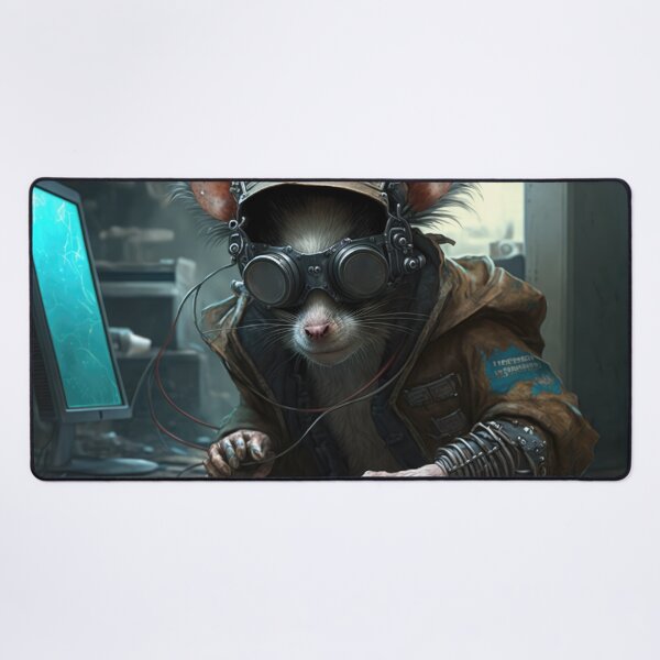 Item preview, Another Cheeky Cyberpunk Hacker Mouse/Rat designed and sold by ArtificialEye.