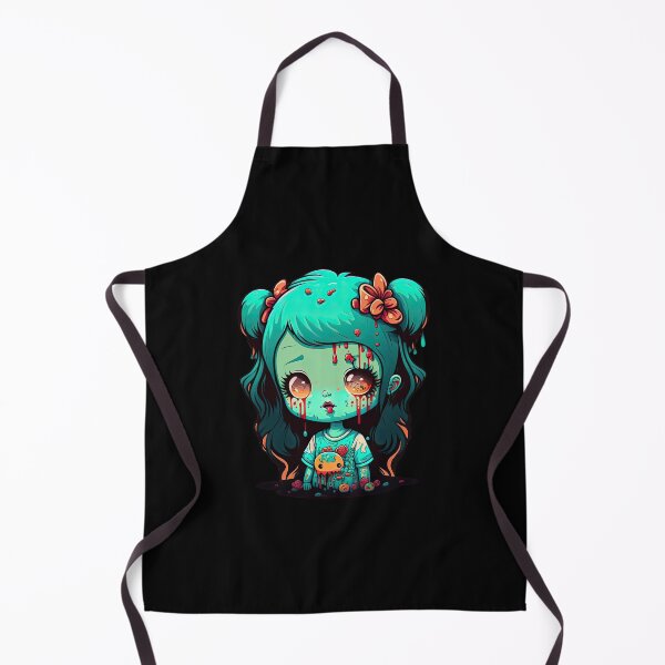 Item preview, Scary Cute Green Zombie Girl Tales Of The Undead Beauty designed and sold by ultra-cute.