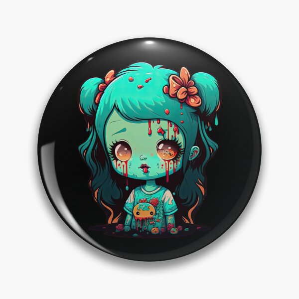 Item preview, Scary Cute Green Zombie Girl Tales Of The Undead Beauty designed and sold by ultra-cute.