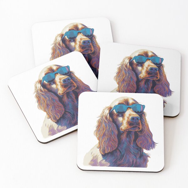 Item preview, Cocker spaniel wearing sunglasses designed and sold by saskdigitalart.