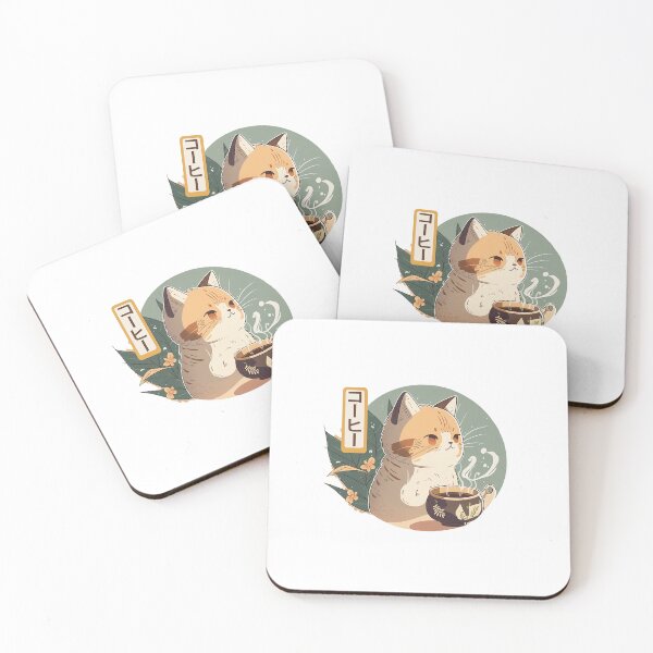 Item preview, Cute Cat drinking hot coffe designed and sold by Diego Alvarez.