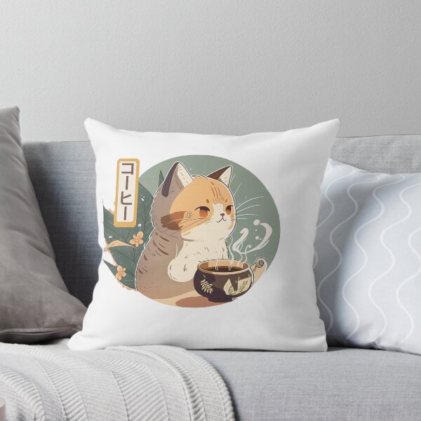 Item preview, Cute Cat drinking hot coffe designed and sold by Diego Alvarez.