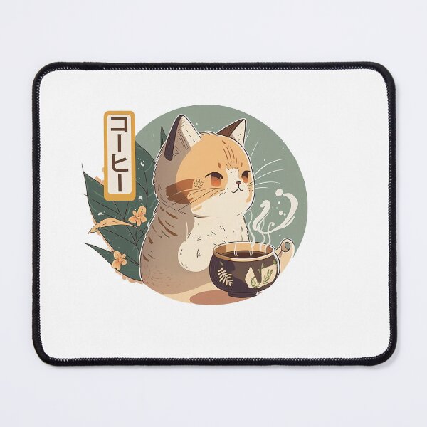Item preview, Cute Cat drinking hot coffe designed and sold by Diego Alvarez.