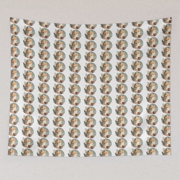 Item preview, Cute Cat drinking hot coffe designed and sold by Diego Alvarez.