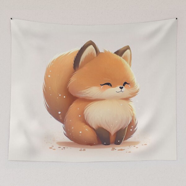 Item preview, Super Cute Fluffy Fox designed and sold by mhart64.