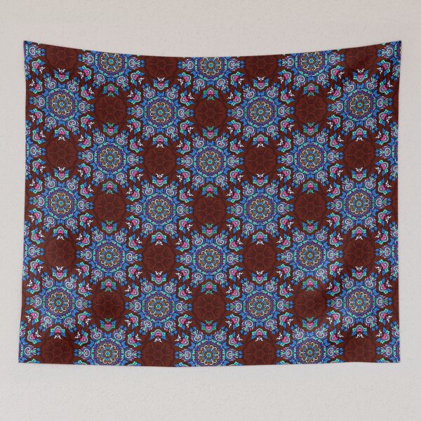 Item preview, Colorful Ethnic Indian Floral pattern - IC010 designed and sold by Art-by-Geoff.
