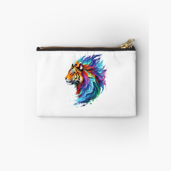 Item preview, Tiger Digital Painting - Rainbow Splash of Ink designed and sold by Azayda Designs.