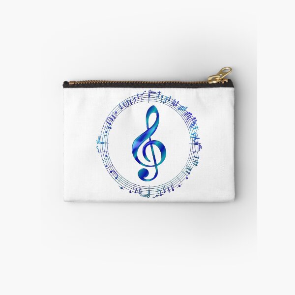 Item preview, Blue Treble Clef Inside Music Notes designed and sold by CoolDoodles.