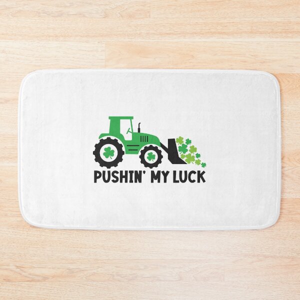 Artikelvorschau, Pushin my luck, Funny Saint Patrick Gift, Lucky Clover, St. Paddys Construction Equipements Stickers entworfen und verkauft von Eddyed.
