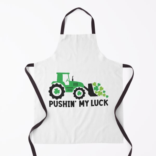 Artikelvorschau, Pushin my luck, Funny Saint Patrick Gift, Lucky Clover, St. Paddys Construction Equipements Stickers entworfen und verkauft von Eddyed.