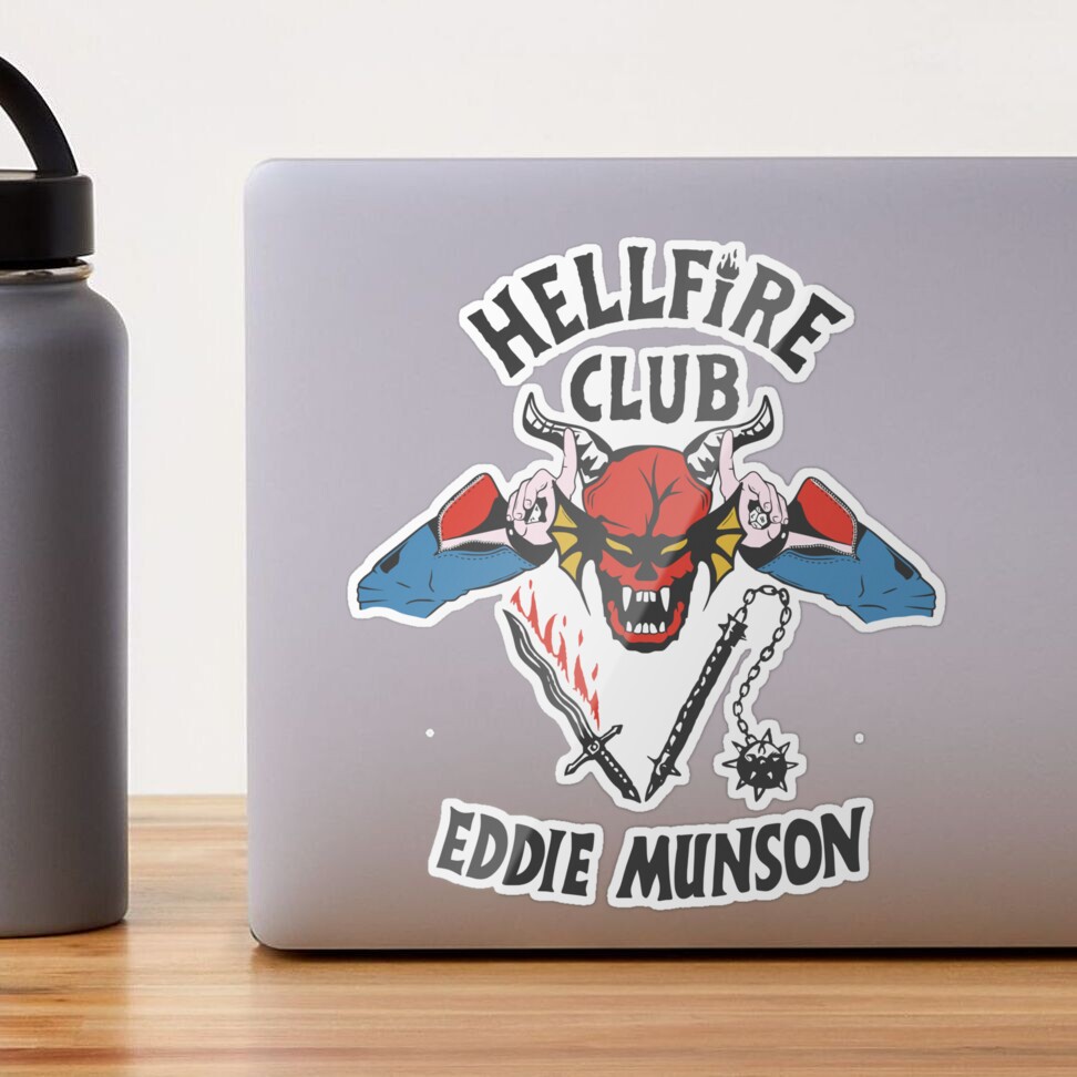 Eddie Munson Stranger Things, Hell fire club , Stranger things water bottle