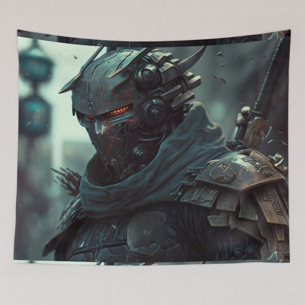 Item preview, Mech Cyberpunk Samurai Warrior or Bushido designed and sold by ArtificialEye.