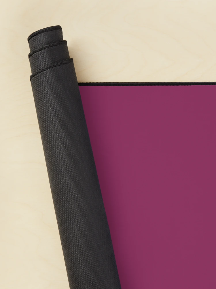 Thumbnail 2 of 5, Mouse Pad, Dark Raspberry Solid Colour designed and sold by Ninjakandy.