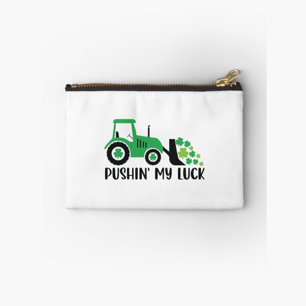 Artikelvorschau, Pushin my luck, Funny Saint Patrick Gift, St. Paddys Construction Equipements Stickers entworfen und verkauft von Eddyed.