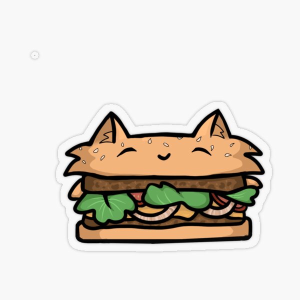 Hamburger Cat | Sticker