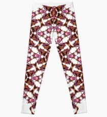 trippy geometric star design Leggings