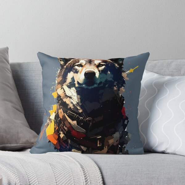 Item preview, Sci-fi Badass and Awesome Wolf Colorful designed and sold by muhamuha.