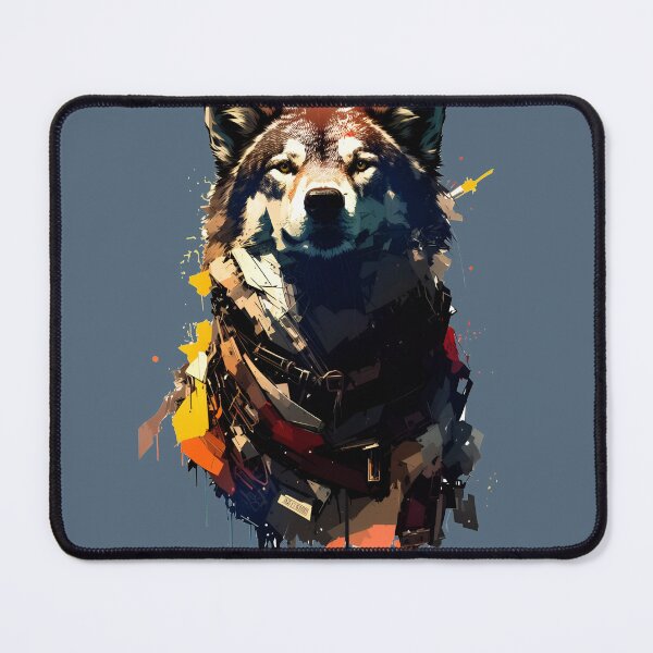 Item preview, Sci-fi Badass and Awesome Wolf Colorful designed and sold by muhamuha.