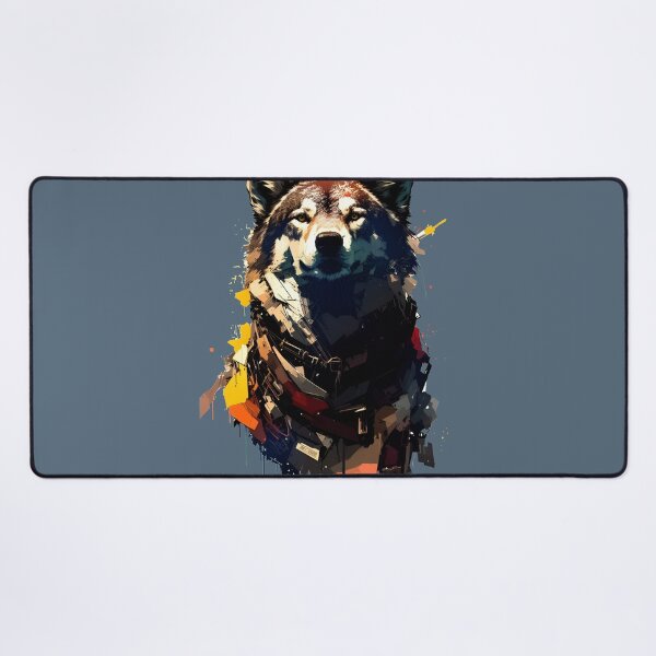 Item preview, Sci-fi Badass and Awesome Wolf Colorful  designed and sold by muhamuha.