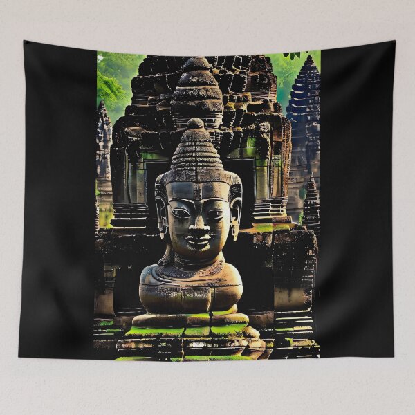 Item preview, Bayon Temple Painting designed and sold by RaveToTheGrave.
