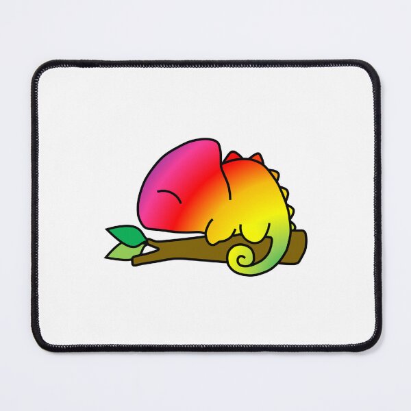 Item preview, Rainbow Chameleon on a Tree Branch designed and sold by OrderofOps.
