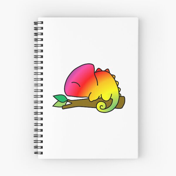 Item preview, Rainbow Chameleon on a Tree Branch designed and sold by OrderofOps.