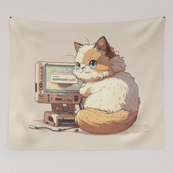 Item preview, Cat Games Loading Screen Video Games designed and sold by mhart64.