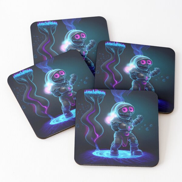 Item preview, Neon space skeleton  designed and sold by EssonDigital.