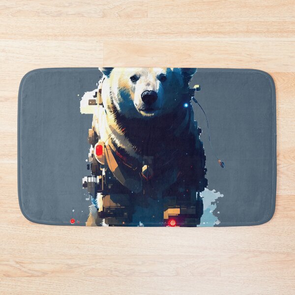 Item preview, Sci-fi Badass and Awesome Polar Bear Colorful  designed and sold by muhamuha.